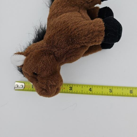 2 Ganz Webkinz Clydesdale Horse 8in and Soft Spot 5 in Pony Brown White 3 horses - Picture 13 of 15